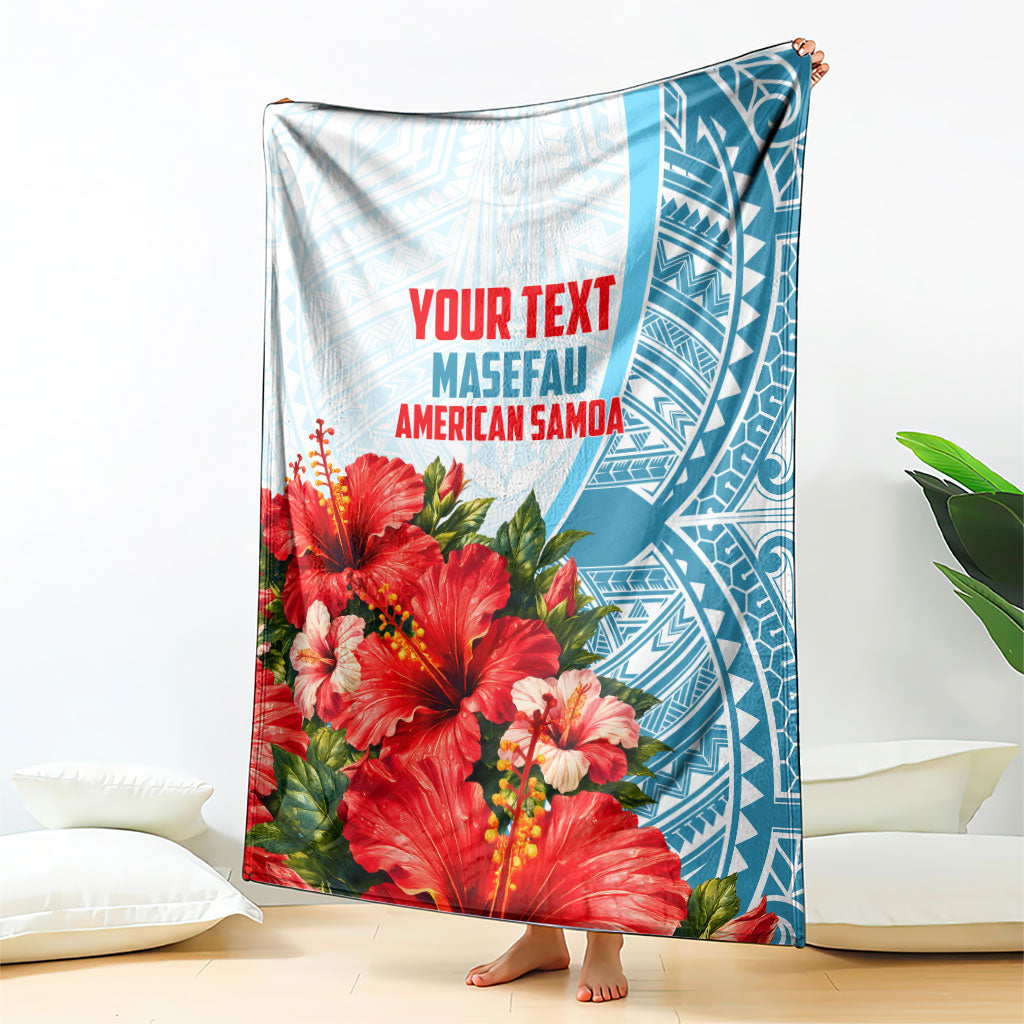 Personalized American Samoa Masefau Blanket Hibiscus Tropical Floral Whale Polynesian Tribal Pattern TS04 - Polynesian Pride
