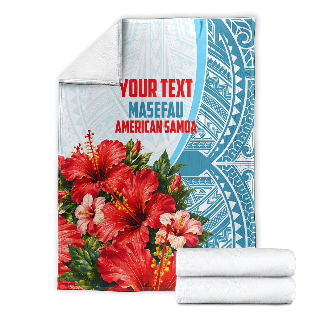 Personalized American Samoa Masefau Blanket Hibiscus Tropical Floral Whale Polynesian Tribal Pattern TS04 - Polynesian Pride