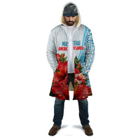 Personalized American Samoa Masefau Cloak Hibiscus Tropical Floral Whale Polynesian Tribal Pattern TS04 - Polynesian Pride