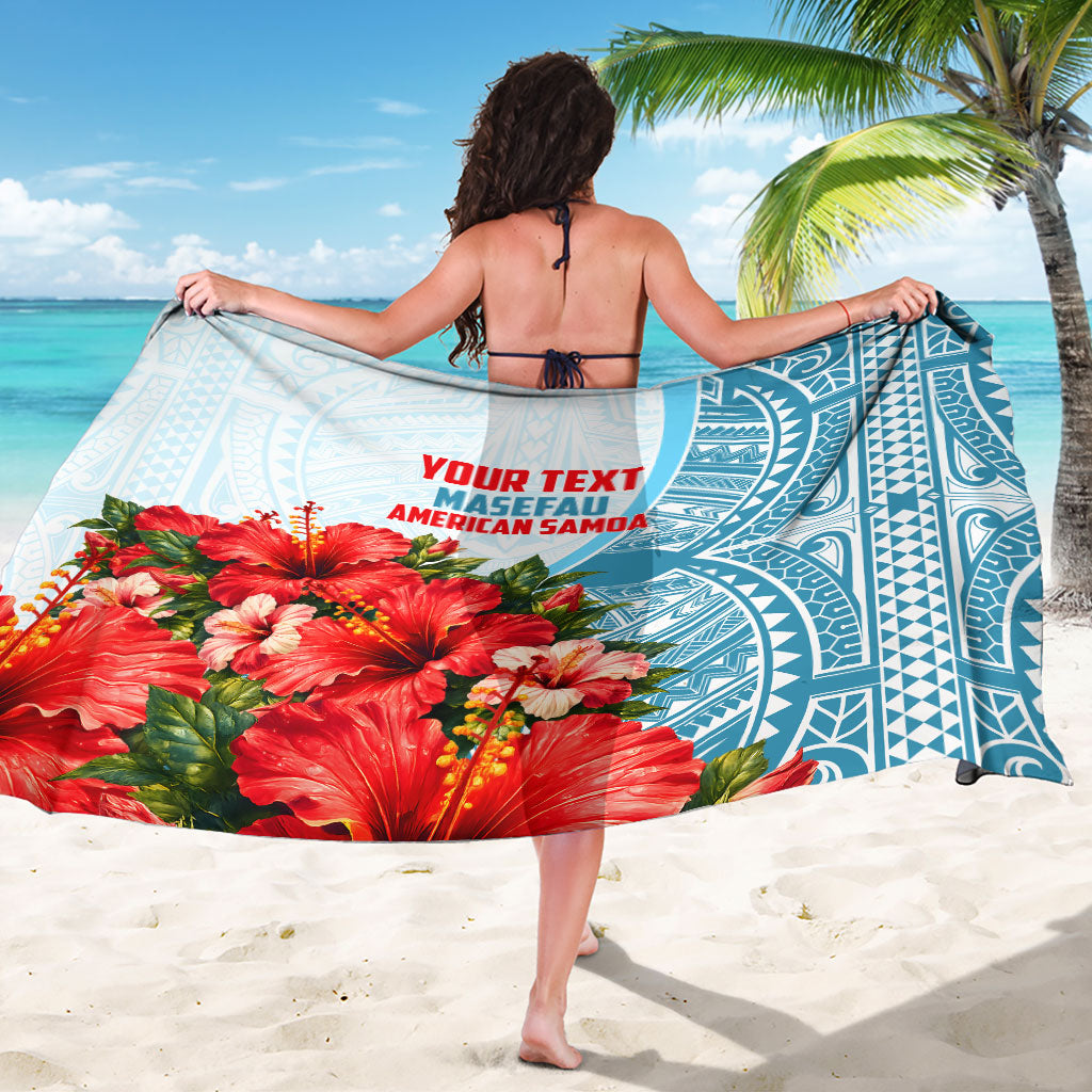 Personalized American Samoa Masefau Sarong Hibiscus Tropical Floral Whale Polynesian Tribal Pattern TS04 - Polynesian Pride