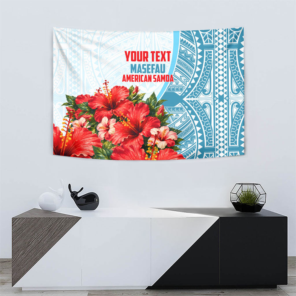 Personalized American Samoa Masefau Tapestry Hibiscus Tropical Floral Whale Polynesian Tribal Pattern TS04 - Polynesian Pride