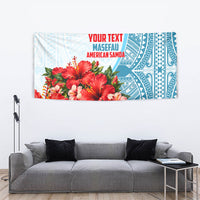 Personalized American Samoa Masefau Tapestry Hibiscus Tropical Floral Whale Polynesian Tribal Pattern TS04 - Polynesian Pride