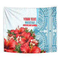 Personalized American Samoa Masefau Tapestry Hibiscus Tropical Floral Whale Polynesian Tribal Pattern TS04 - Polynesian Pride