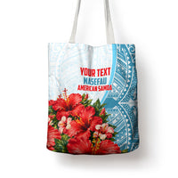 Personalized American Samoa Masefau Tote Bag Hibiscus Tropical Floral Whale Polynesian Tribal Pattern TS04 - Polynesian Pride