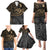 Polynesian Family Matching Puletasi Dress and Hawaiian Shirt Hammerhead Shark Tribal Pattern TS04 - Polynesian Pride