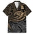 Polynesian Hawaiian Shirt Hammerhead Shark Tribal Pattern TS04 Black/Yellow - Polynesian Pride