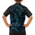 Polynesian Whale Family Matching Off Shoulder Short Dress and Hawaiian Shirt TS04 - Polynesian Pride