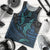 Polynesian Whale Men Tank Top TS04 Black/Cyan - Polynesian Pride