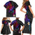 Turtle and Plumeria - Polynesian Family Matching Short Sleeve Bodycon Dress and Hawaiian Shirt TS04 - Polynesian Pride