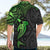 Polynesian Hawaiian Shirt Hammerhead Shark Tribal Pattern Black Green Version TS04 - Polynesian Pride