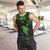 Polynesian Men Tank Top Hammerhead Shark Tribal Pattern Black Green Version TS04 - Polynesian Pride