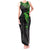 Polynesian Tank Maxi Dress Hammerhead Shark Tribal Pattern Black Green Version TS04 Women Black/Green - Polynesian Pride