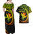 Hawaii Kanaka Maoli Couples Matching Off Shoulder Maxi Dress and Hawaiian Shirt Polynesian Tornado Infusion Gradient TS04 - Polynesian Pride