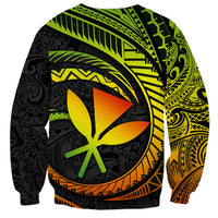 Hawaii Kanaka Maoli Sweatshirt Polynesian Tornado Infusion Gradient TS04 - Polynesian Pride