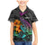 Hawaii Polynesian Family Matching Mermaid Dress and Hawaiian Shirt with Tribal Hammerhead Sharks and Hibiscus Black TS04 Son's Shirt Black - Polynesian Pride