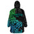 Zodiac Cancer Wearable Blanket Hoodie Polynesian in Gradient Blue TS04 - Polynesian Pride