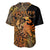 Zodiac Scorpio Baseball Jersey Polynesian in Orange TS04 - Polynesian Pride