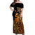 Zodiac Scorpio Off Shoulder Maxi Dress Polynesian in Orange TS04 Women Orange - Polynesian Pride