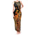 Zodiac Scorpio Tank Maxi Dress Polynesian in Orange TS04 Women Orange - Polynesian Pride