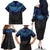 Polynesian Ray Pattern Family Matching Off Shoulder Long Sleeve Dress and Hawaiian Shirt TS04 - Polynesian Pride