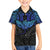 Polynesian Ray Pattern Family Matching Puletasi Dress and Hawaiian Shirt TS04 Son's Shirt Black/Blue - Polynesian Pride