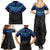 Polynesian Ray Pattern Family Matching Summer Maxi Dress and Hawaiian Shirt TS04 - Polynesian Pride