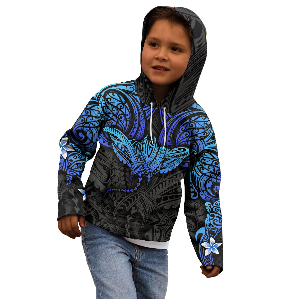Polynesian Ray Pattern Kid Hoodie TS04 - Polynesian Pride