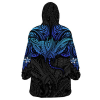 Polynesian Ray Pattern Wearable Blanket Hoodie TS04 - Polynesian Pride