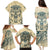 Polynesian Family Matching Puletasi Dress and Hawaiian Shirt Warrior Skull with Tribal Patterns Tattoo Design TS04 - Polynesian Pride