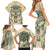 Polynesian Family Matching Short Sleeve Bodycon Dress and Hawaiian Shirt Warrior Skull with Tribal Patterns Tattoo Design TS04 - Polynesian Pride