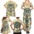 Polynesian Family Matching Summer Maxi Dress and Hawaiian Shirt Warrior Skull with Tribal Patterns Tattoo Design TS04 - Polynesian Pride