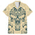 Polynesian Hawaiian Shirt Warrior Skull with Tribal Patterns Tattoo Design TS04 Yellow - Polynesian Pride