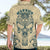 Polynesian Hawaiian Shirt Warrior Skull with Tribal Patterns Tattoo Design TS04 - Polynesian Pride