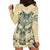 Polynesian Hoodie Dress Warrior Skull with Tribal Patterns Tattoo Design TS04 - Polynesian Pride