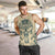 Polynesian Men Tank Top Warrior Skull with Tribal Patterns Tattoo Design TS04 - Polynesian Pride