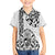 Hawaii Family Matching Off Shoulder Maxi Dress and Hawaiian Shirt with Polynesian Turtle TS04 Son's Shirt Black/White - Polynesian Pride