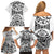 Hawaii Family Matching Off Shoulder Short Dress and Hawaiian Shirt with Polynesian Turtle TS04 - Polynesian Pride