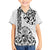 Hawaii Family Matching Short Sleeve Bodycon Dress and Hawaiian Shirt with Polynesian Turtle TS04 Son's Shirt Black/White - Polynesian Pride