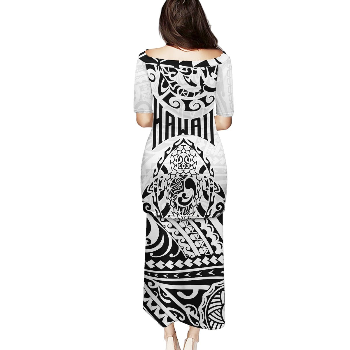 Hawaii Puletasi with Polynesian Turtle TS04 - Polynesian Pride