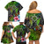 Polynesian Family Matching Off Shoulder Short Dress and Hawaiian Shirt Whales and Compass Gradient Pattern TS04 - Polynesian Pride