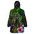 Polynesian Wearable Blanket Hoodie Whales and Compass Gradient Pattern TS04 - Polynesian Pride