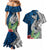 Polynesian Couples Matching Mermaid Dress and Hawaiian Shirt Whale Pattern and Hibiscus Flowers TS04 - Polynesian Pride