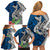 Polynesian Family Matching Off Shoulder Short Dress and Hawaiian Shirt Whale Pattern and Hibiscus Flowers TS04 - Polynesian Pride