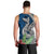 Polynesian Men Tank Top Whale Pattern and Hibiscus Flowers TS04 - Polynesian Pride