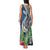 Polynesian Tank Maxi Dress Whale Pattern and Hibiscus Flowers TS04 - Polynesian Pride