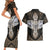 Polynesian Hawaii Tattoo Couples Matching Short Sleeve Bodycon Dress and Hawaiian Shirt TS04 - Polynesian Pride