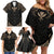 Polynesian Hawaii Tattoo Family Matching Off Shoulder Short Dress and Hawaiian Shirt TS04 - Polynesian Pride