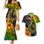 Hawaii Couples Matching Mermaid Dress and Hawaiian Shirt Polynesian Fish Hook and Hibiscus Flowers with Gradient Pattern TS04 Multicolor - Polynesian Pride