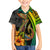 Hawaii Family Matching Tank Maxi Dress and Hawaiian Shirt Polynesian Fish Hook and Hibiscus Flowers with Gradient Pattern TS04 Son's Shirt Multicolor - Polynesian Pride