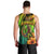 Hawaii Men Tank Top Polynesian Fish Hook and Hibiscus Flowers with Gradient Pattern TS04 - Polynesian Pride